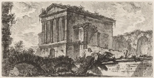 Templo de Clitumno entre Foligno e Spoletti