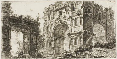 Templo de Janus, placa 11 de Some Views of Triumphal Arches e outros monumentos