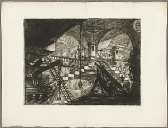 O Arco com um Ornamento de Concha, placa 11 de Prisões Imaginárias