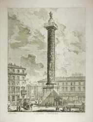 A Coluna de Marco Aurélio, de Vistas de Roma