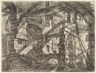 O Arco Gótico, de Carceri dinvenzione Imaginary Prisons, ca. 1749-50.