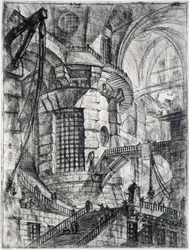 A Torre Redonda, placa III de Carceri dInvenzione, c.1749