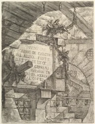 Title Page, de Carceri dinvenzione Imaginary Prisons, ca. 1749-50.