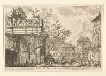 Vista do Templo de Júpiter Tonans [o Trovejador], de Views of Rome