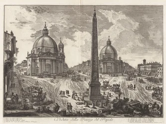 Vista da Piazza del Popolo, de Vedute di Roma (Vistas de Roma)