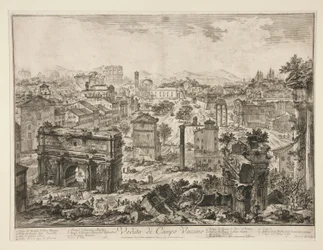 Vista do Campo Vaccino, de Vistas de Roma