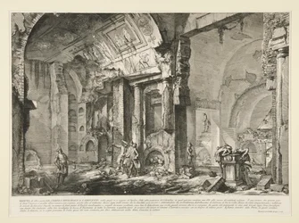 Vista de outra parte da câmara tumular de L. Arruntius, de Le Antichit? Romane