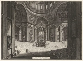 Vista interior da Basílica de São Pedro