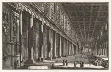 Vista Interior da Basílica de Santa Maria Maggiore, de Views of Rome