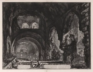 Vista interior da Vila de Maecenas