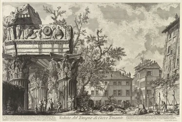 Veduta com o Templo de Jove