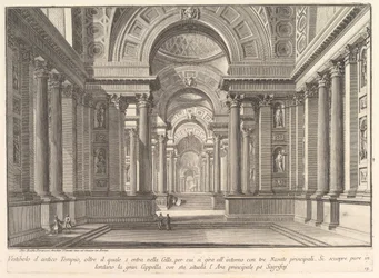 Vestíbulo de um templo antigo. . . Vestíbulo do templo antigo. . ., ca. 1743-50.