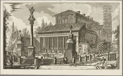 Vista da Basílica de S. Lorenzo fuori delle Mura [S. Lorenzo Fora dos Muros], de Vistas de Roma