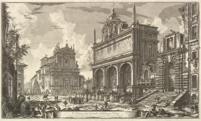 Vista da nascente da Acqua Felice..., de Vedute di Roma (Vistas de Roma)
