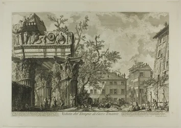 Vista do Templo de Júpiter Tonans [Júpiter, o Trovão], de Vistas de Roma