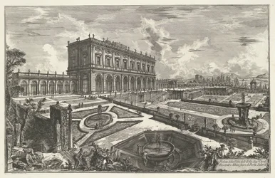 Villa Albani te Roma Vista da Villa dell
