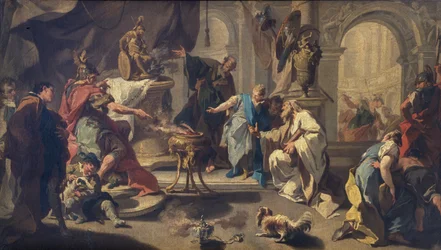 Hannibal jurando inimizade eterna aos romanos, c.1723 (óleo sobre tela)