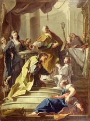 S. Prosdocimo a batizar S. Daniel (óleo sobre tela)