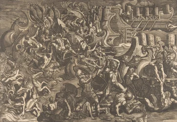 Os troianos repelindo os gregos, 1538.