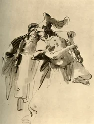 Um soldado e um homem velho, meados do século XVIII, 1928