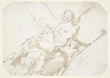 Apotheosis of an Aged Warrior, para um tecto em Ca