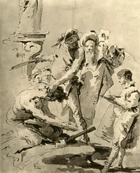 Decapitação de um santo, meados do século XVIII, 1928