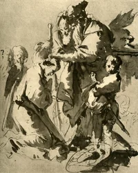 Dedicação de um jovem soldado, 1735-1740, 1928