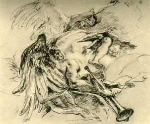 Grupo de Anjos, c1754, 1928