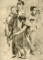 Grupo de Figuras, meados do século XVIII, 1928