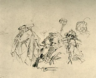 Grupo de Orientais, meados do século XVIII, 1928