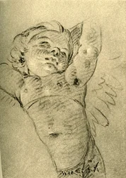 Pairando Cupido, meados do século XVIII, 1928