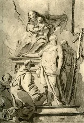 Madonna entronizada com os santos, meados do século XVIII, 1928