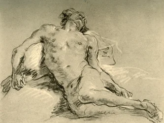 Descanso nu, meados do século XVIII, 1928