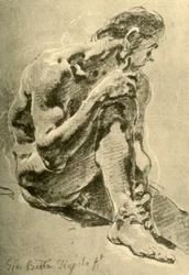 Nu sentado, 1715-1716, 1928