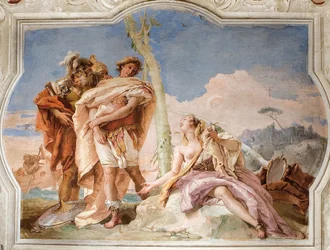 Rinaldo Abandonando Armida, da Sala de Jerusalém Entregue na Palazzina, 1757
