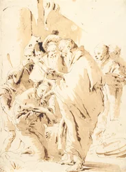 São Prosdocimo batizando Santa Giustina