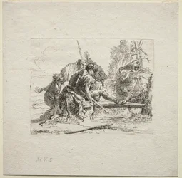 Vários Caprichos: Os Dois Soldados e as Duas Mulheres, 1785.
