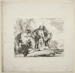 Vários Caprichos: O Jovem Soldado e o Astrólogo, 1785.