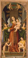Madonna com Criança, painel central de Madonna com Criança Tríptico com Santos (pintura)