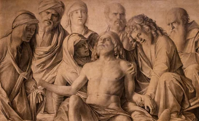 Lamentação de Cristo, cerca de 1485-1505 (têmpera sobre madeira)