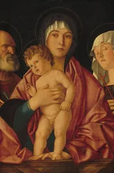 Madonna e Criança com Santos, c. 14901500.