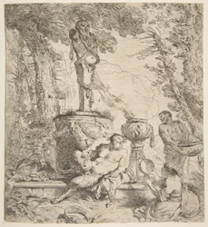 Bacanal diante de um altar aos deuses, ca. 1645