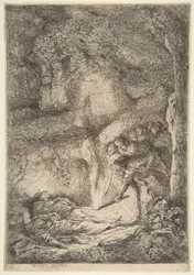 Encontrando os corpos de Santos Pedro e Paulo, 1645-51.
