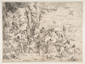 Labão à procura de ídolos entre as posses de Jacobs, ca. 1635-40.