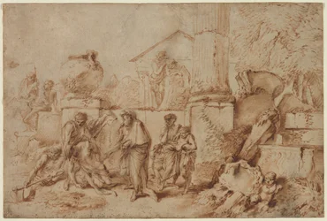 Tobit Enterrando os Mortos, 1640s.