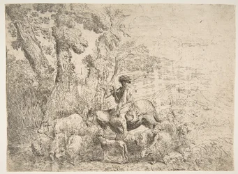 Jovem pastor a cavalo, 1638.