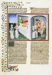 Madonna Dianora promete-se a Messer Ansaldo em troca de um jardim; Messer Ansaldo contrata um necromante e oferece-lhe o jardim; Madonna Dianora conta ao marido Gilberto a sua promessa e ele perdoa-lhe