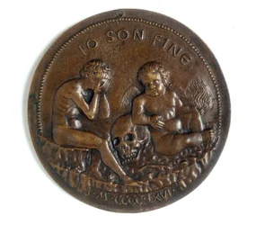 Medalha representando Antonino Pio: verso, obra de Giovanni Boldù, conservada na Galleria Estense em Modena