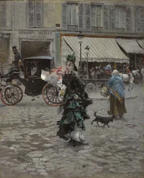 Atravessando a rua, 1873-75