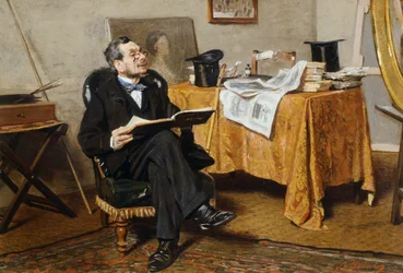 Interior com figura, de Giovanni Boldini